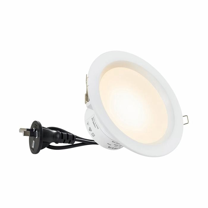 HPM 150mm 10W 100lm White Colour Changing Dimmable LED Downlight Bunnings Australia