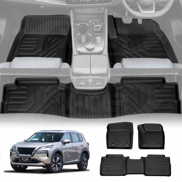 3D Floor Mats for Nissan X-trail Xtrail T33 e-POWER 2022-Onwards Car Mats Carpet Liner Set