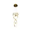 Metal Swirl Small Pendant Light - Delessi Galassia  - Gold