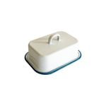 Urban Style 14cm Enamel Butter Dish w/ Lid - White