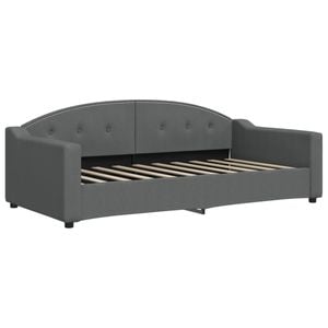 vidaXL Day Bed Single Size Couch Bed Single Bed Dark Grey 92x187 cm Fabric