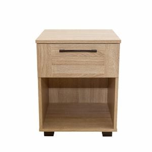 Montreal Oak 1 Drawer Bedside Table