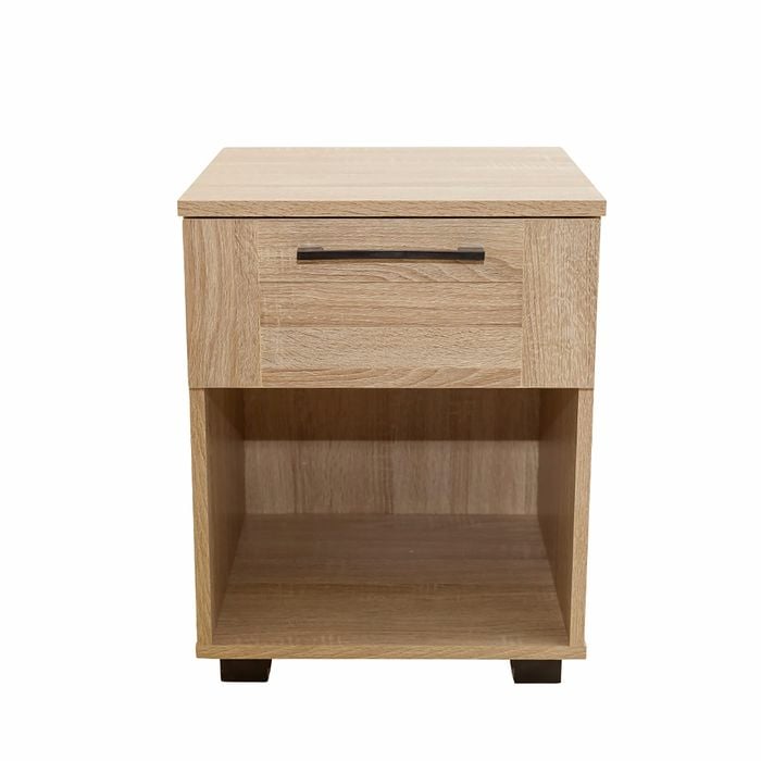 Montreal Oak 1 Drawer Bedside Table