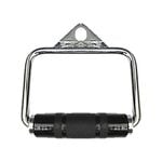 Commercial Gym Close-End D Stirrup Handle with Rubber Hand Grip Cable Attachment - Single Handle