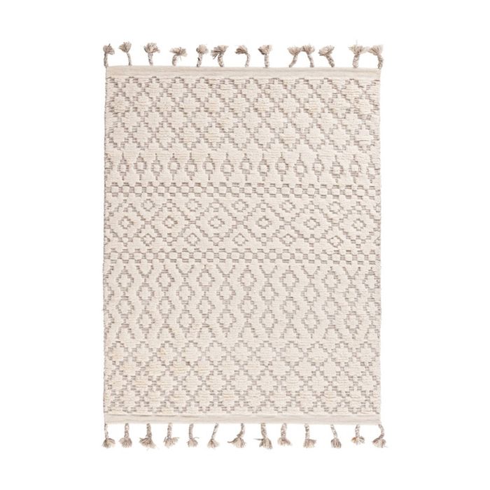 Colorscope sahara trellis contemporary indoor rug ivory/taupe 350x450cm