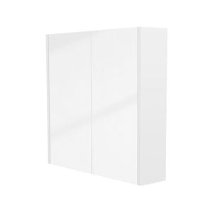 CIBO 750mm White Tonic Mirrored Shaving Cabinet