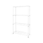 Pinnacle 1800 x 900 x 300mm White 4 Tier Adjustable Shelving Unit 