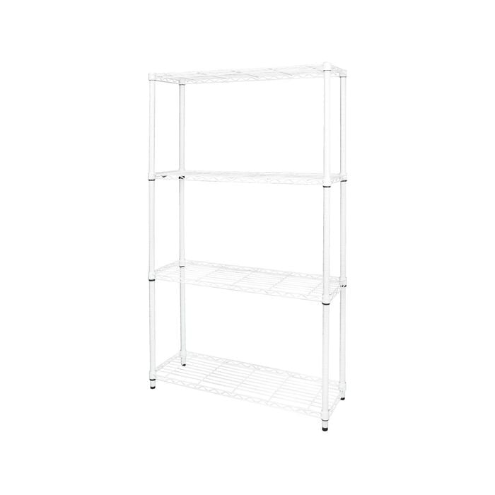 Pinnacle 1800 x 900 x 300mm White 4 Tier Adjustable Shelving Unit