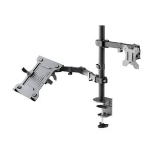Goobay Monitor Mount Workstation Single Pole 17-32 Adjustable Arm - Black