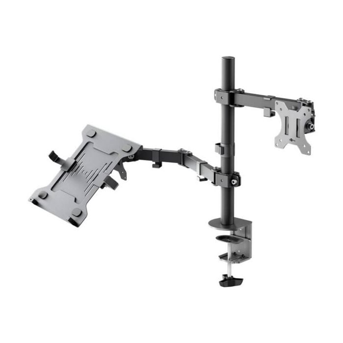 Goobay Monitor Mount Workstation Single Pole 17-32 Adjustable Arm - Black
