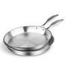 SOGA Stainless Steel Induction Fry Pan Set 22cm & 32cm