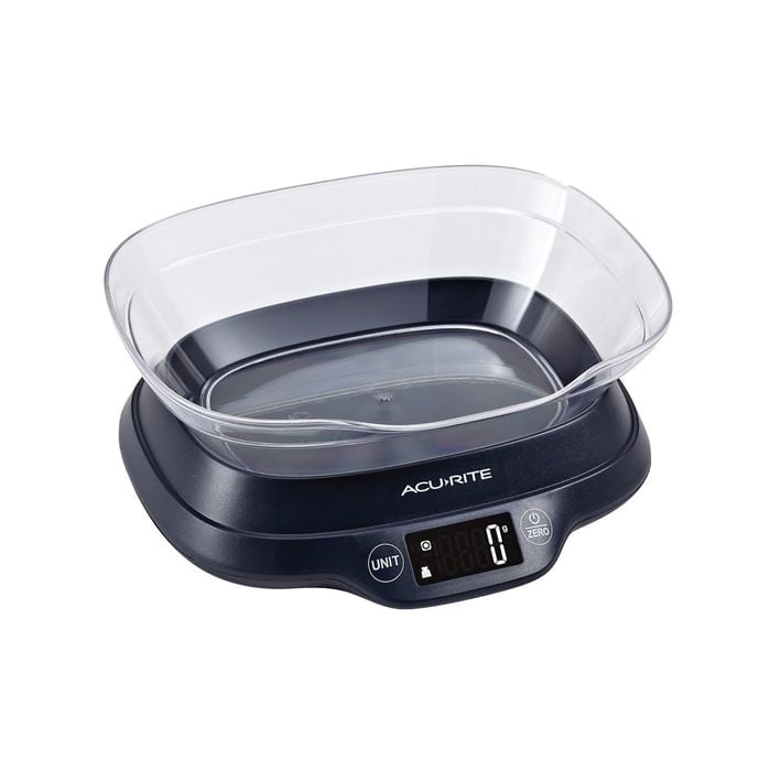 Acurite Black Digital Scale With Bowl & Backlight 5kg