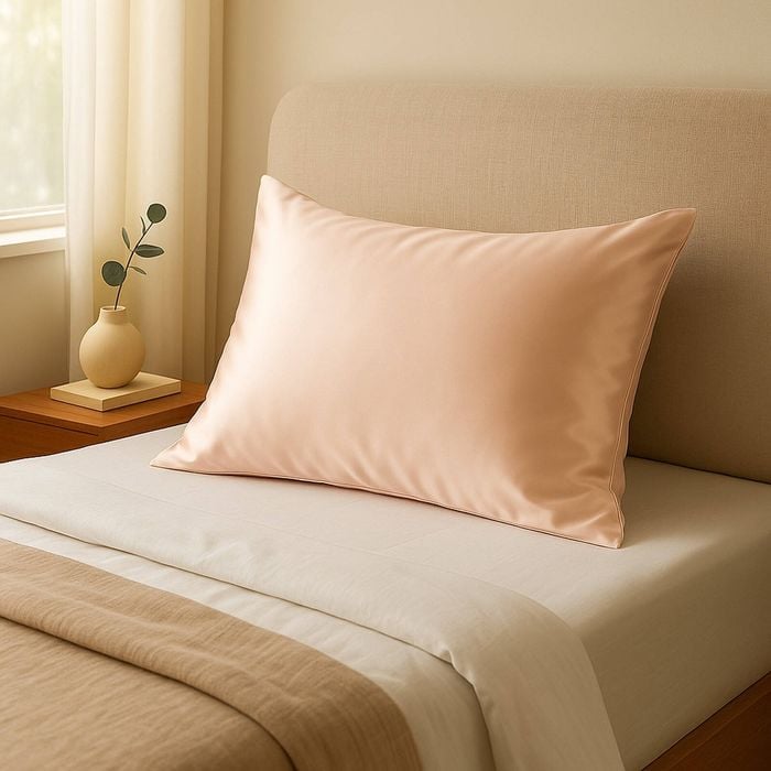 Royal Comfort Pure Silk Pillowcase 100% Mulberry Hypoallergenic Champagne Pink Standard