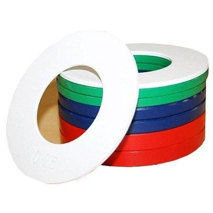 Set Of Olympic Fractional Weight Plates 0.25Kg - 0.5Kg - 0.75Kg - 1.00Kg