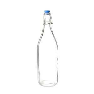 Olympia Flip Top Water Bottles Glass Swing Top 1ltr Pack Of 6