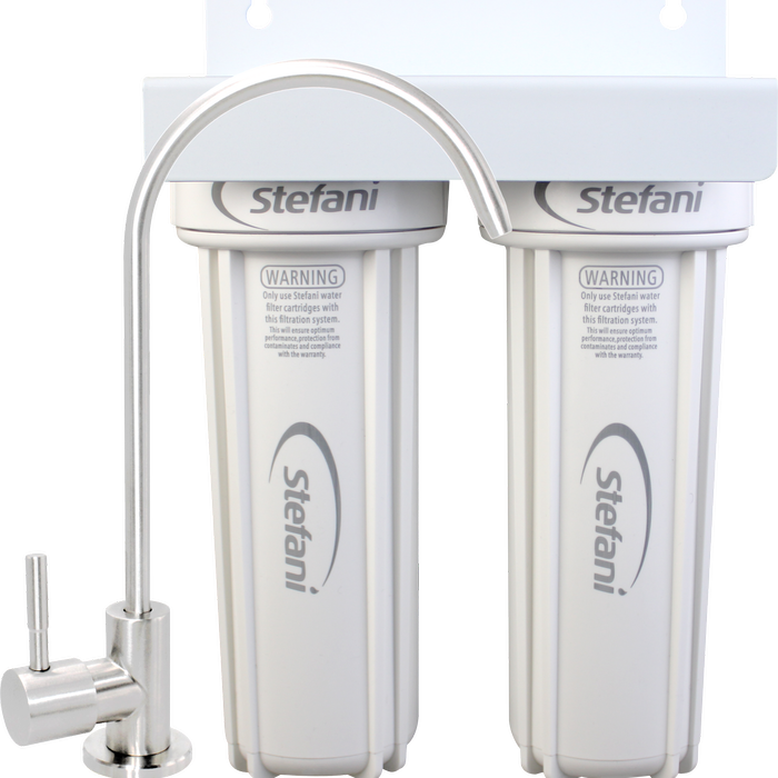 Stefani Twin Stage Undersink Water Lead Free Filtration System