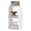 Costway 2-Tier Storage Bookcase Open Display Shelf White