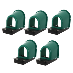 Yes4pets 5 X Large Green Roll Out Nesting Box For Chickens With Egg Collection Tray And Wall Mount