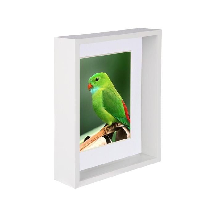 Nicola Spring 8" X 10" 3d Deep Box Photo Frame With White 5" X 7" Mount