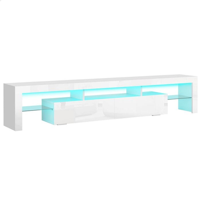 ALFORDSON Entertainment Unit 200cm LED White