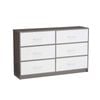 Bellos Living 6 Drawer Chest in White