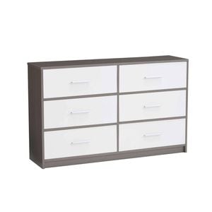 Bellos Living 6 Drawer Chest in White