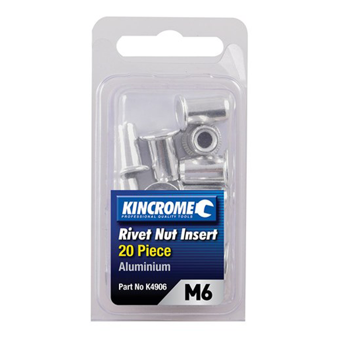 Kincrome M6 20 Piece Rivnut Insert Set