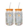 2x Urban Products Kaya Italiano Spritz Glass Can Drinkware W/ Straw 14cm