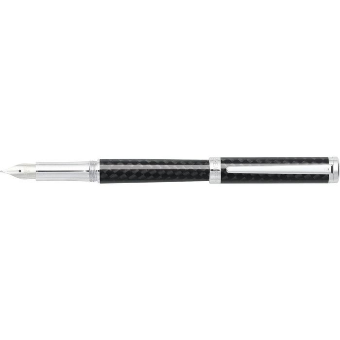 Sheaffer Intensity Fountain Pen Office Stationery Med Nib Carbon Fiber/chrm