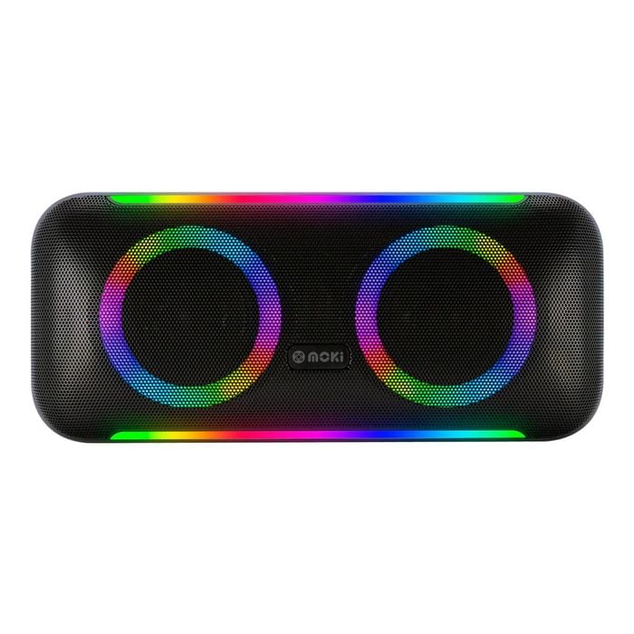 Moki Pro Portable Block Party TWS 10W Wireless Bluetooth Audio Speaker Black