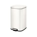 Eko 12 Litre White Pedal Bin