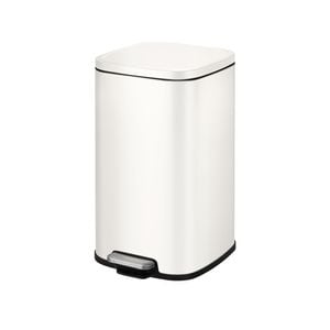 Eko 12 Litre White Pedal Bin