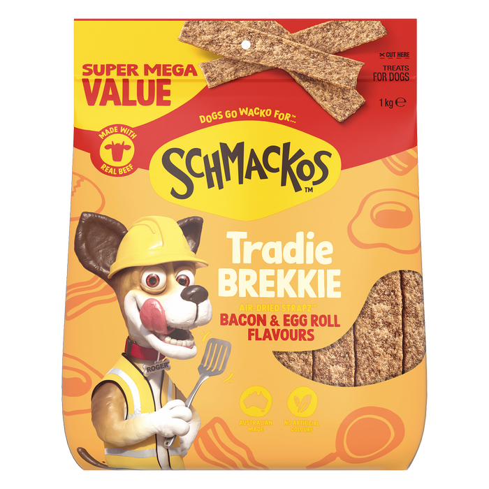 Schmackos 1kg Tradie Brekkie Dog Treat