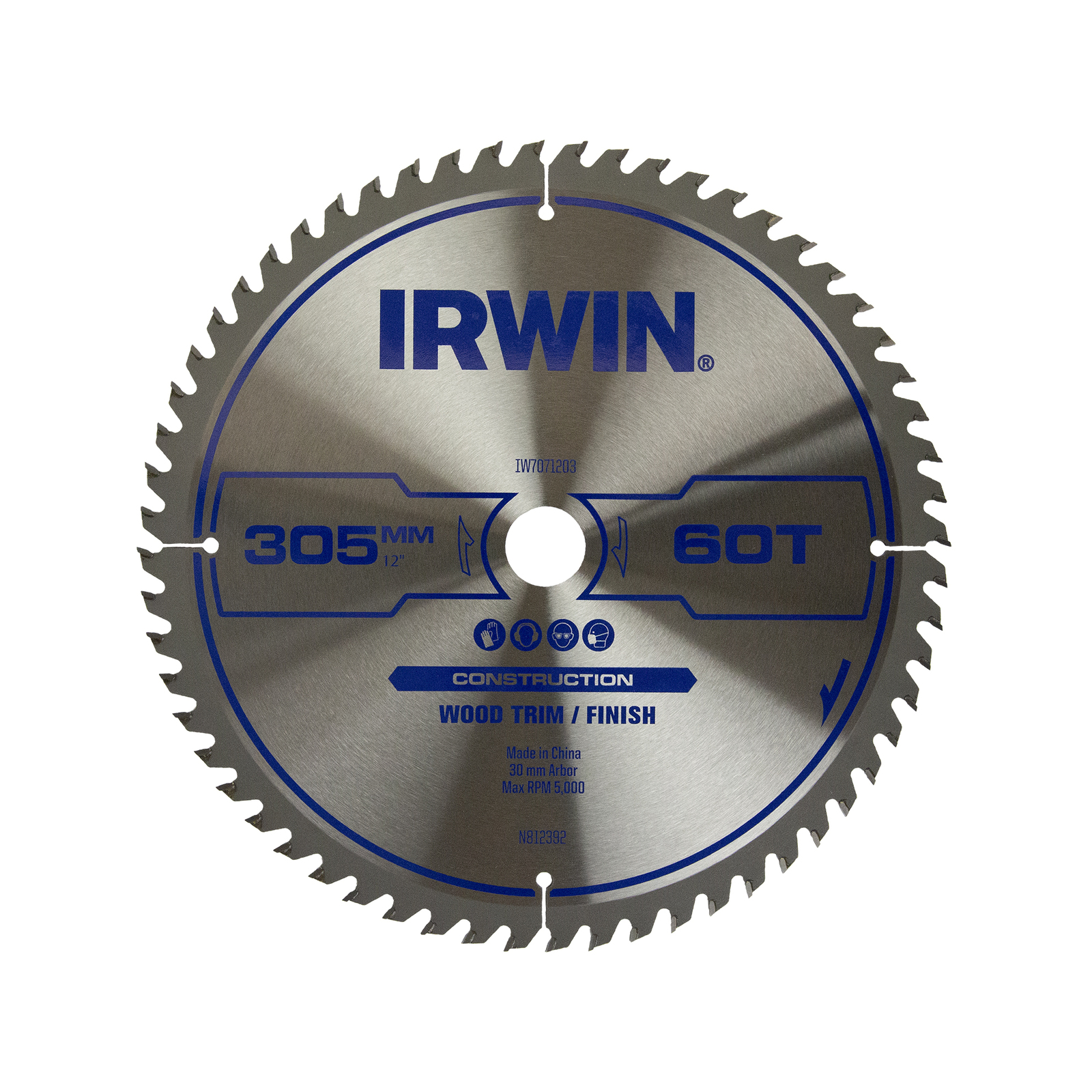 IRWIN Professional Kreissägeblatt 235 X 30 Mm, 30 Zähne – Für Holz & Hartholz, Mit Hartmetallspitzen & Wärmebehandelt