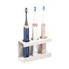 Catzon Wall Mount Electric Toothbrush Holder 3 Slots Diatomite Dish-white