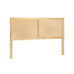 Artiss Bed Head Headboard Queen Rattan - RIBO Pine