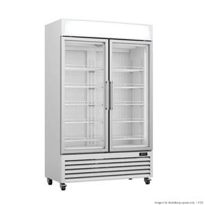 Thermaster LG-800PF Upright Double Glass Door Freezer