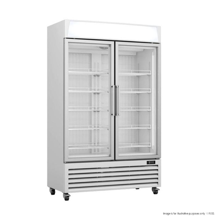 Thermaster LG-800PF Upright Double Glass Door Freezer