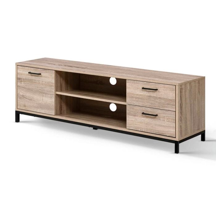 Artiss TV Unit Oak 132cm