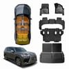 3-Pcs Boot Liner & Floor Mats for Lexus LX Series LX500d LX600 2021-Onwards Cargo Trunk Mat Luggage