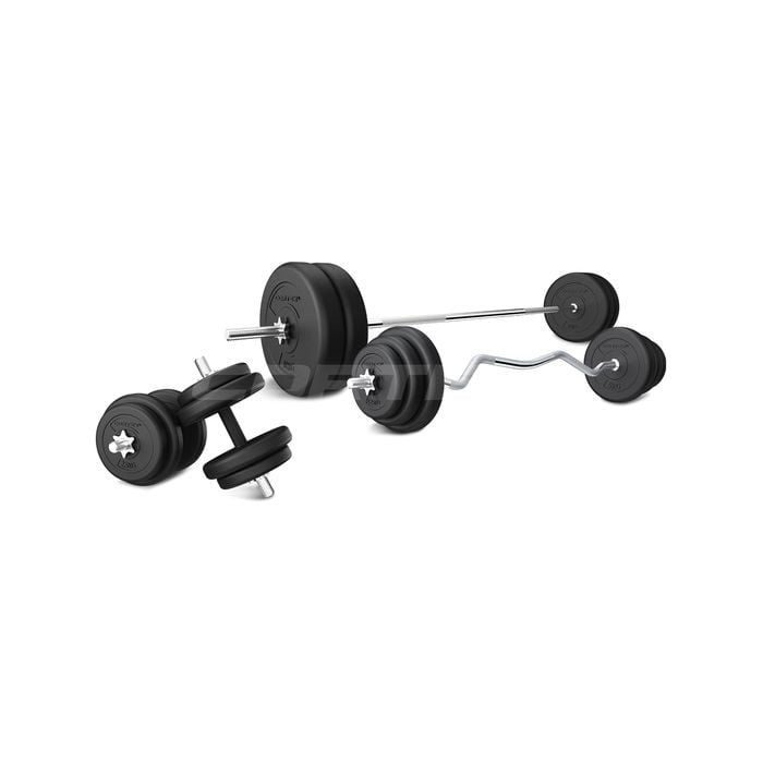CORTEX 90kg EnduraCast Barbell Weight Set