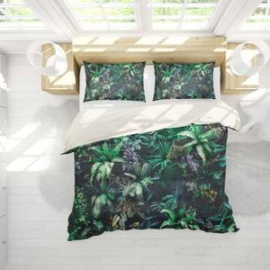 3D Green Jungle Leaves Quilt Cover Set Bedding Set Pillowcases 106