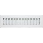 Accord 5 x 35cm White Metal Kick Rail Vent