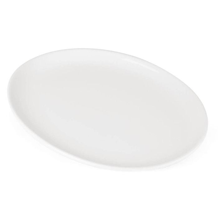 Olympia Oval Coupe Plates Athena Porcelain 6 Pack 305x241mm Vitrified Commercial Dinnerware
