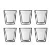 Bodum 10108-10-12  Canteen Double Wall, Small 0.1l - 6pc Glass Set Clear