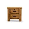 Camden Bedside Nightstand Pine Hard Wood  - Oak