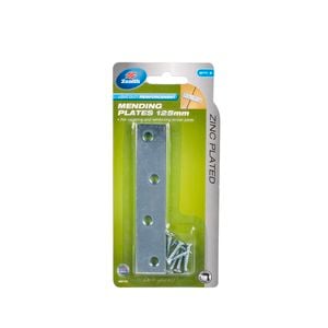 Zenith 125mm Zinc Plated Mending Plates - 2 Pack