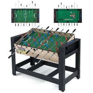 Costway 2in1 Swivel Multi Game Table Foosball & Pool Table Arcade Table