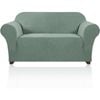 Smarcute 2 Seater High Stretch Jacquqard Textured Sofa Cover Sage