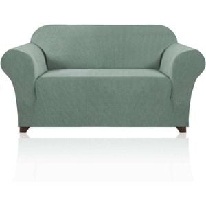 Smarcute 2 Seater High Stretch Jacquqard Textured Sofa Cover Sage